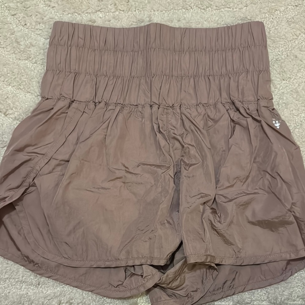 FP Movement by Free People Mauve Athletic Shorts with Elastic Waistband